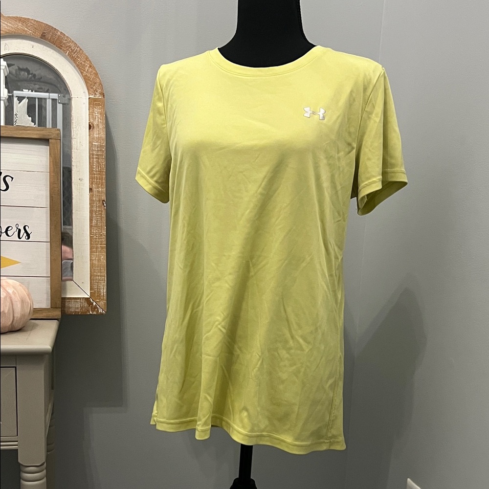 Under Armour Women's Light Yellow Short Sleeve Tee